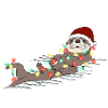 Christmas Lights Otter Weihnachten