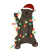 Christmas Lights Bear Christmas