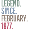 Legend Since February 1977