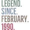 Legend Since February 1990
