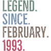 Legend Since February 1993