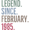 Legend Since February 1985