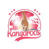 Australisches Känguru Mädchen Kangaroo