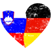 Slovenia Germany Flag Heart