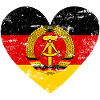 GDR Flag Heart