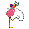 Flamingo Kopfhörer Musik