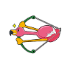Flamingo Bogenschütze Bogen