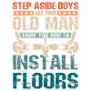 Old man flooring installer