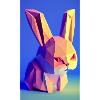 Polygonal Rabbit - Evil Look