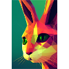 Polygonal Rabbit - Semi-Profile