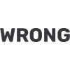 WRONG - Typograpie