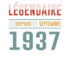 Légendaire Depuis Septembre 1937 Anniversaire
