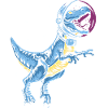 Space T-Rex Astronaut