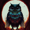 Colourful Owl