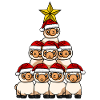 Arbre de Noël Lama