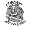 Halloween Skeleton Coffee Staying Alive