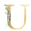 Personalisierbar Monogramm U