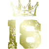 18 Number crown