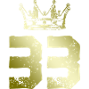 33 Number crown
