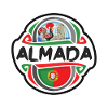 Almada Portugal Drapeau Badge Voyage Souvenir Timbre