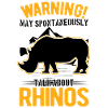 Warning Rhino Rhinoceros