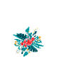 letter A flowery