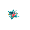 letter B flowered