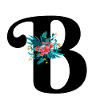letter B flowered