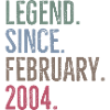Legend Since February 2004