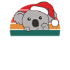 Joyeux Noël Rétro Koala Noël