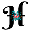 letter H flowered