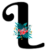 letter L flowered