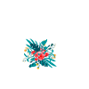 letter L flowered