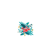 letter M flowered
