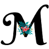 letter M flowered