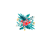 letter P flowery