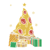 Pizza Christmas Tree