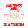 Waitress Santa Is Watching