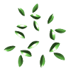 leaves glossy pattern sheet