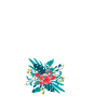 lettre Q fleuris