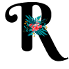 letter R flowered