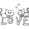 Chats Chat chers amoureux