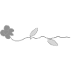 flower rose symbol grey