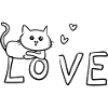 Dear Cat Animal Symbol