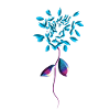bluem symbol blue plant