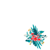 letter U flowered
