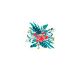 letter W flowered