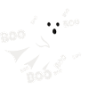 « BOO » Fantôme d’Halloween