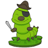 Épée de pirate chenille