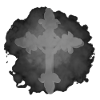 nebeliges gothic-kreuz, verschenken